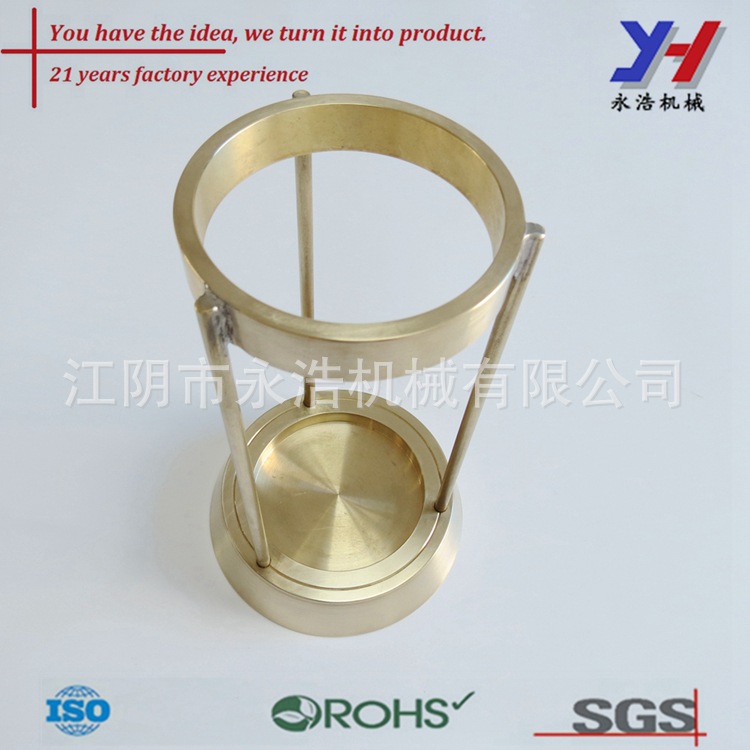 抛光金属黄铜灯架装饰