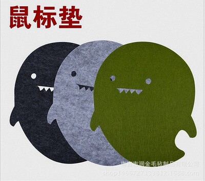 Manufactor Direct selling Non-woven fabric Mouse pad Two-sided Mouse pad Dolphin Mouse pad felt Mouse pad support customized