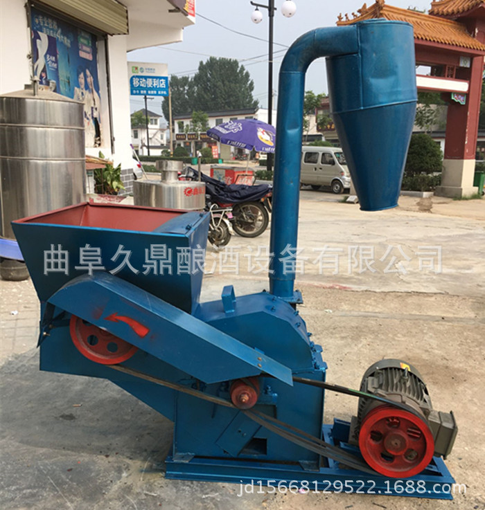 小型锤片式沙克龙除尘秸秆粉碎机生产厂家