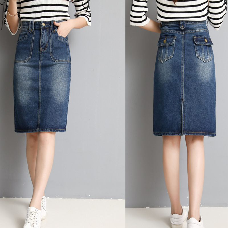 Factory direct sales denim skirt, plus s...