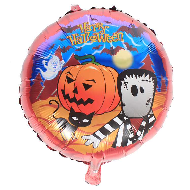 Halloween Pumpkin Aluminum Film Party Balloon display picture 3