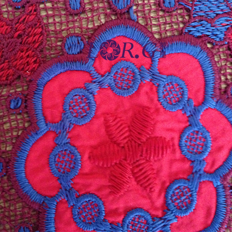 彩绣 贴布绣 满幅绣花