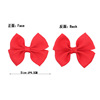 Small hair accessory, headband with bow, hairgrip, European style, polyester, 19 colors