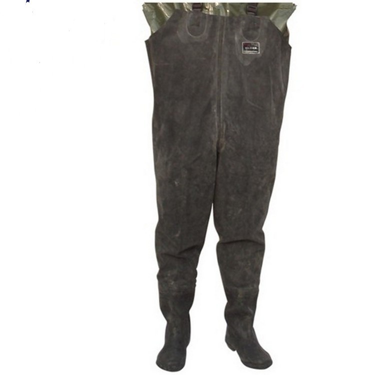 优质橡胶连体下水裤 全身直筒渔业水产下水裤 防水透湿摸鱼下水服|ru