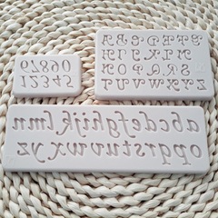 New Digital Letter 3-Piece Fondant Cake Silicone Mold Super Light Clay Mold DIY Baking Tool Wholesale