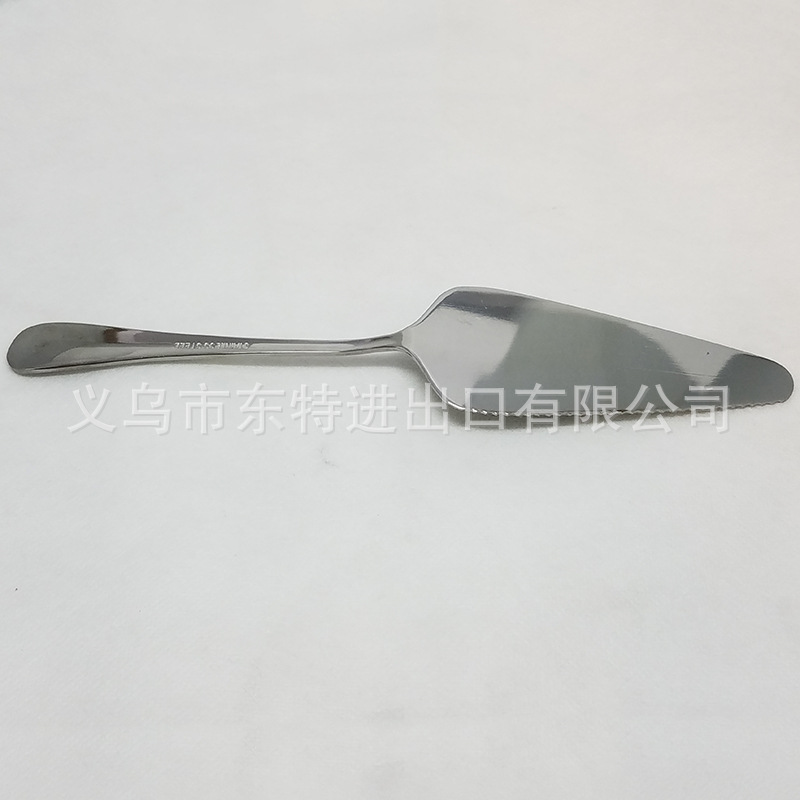 不锈钢蛋糕铲披萨芝士刀带齿三角刮刀烘培工具煎饼铲详情图5