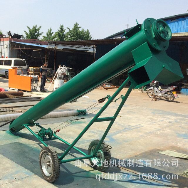 加厚耐磨蛟龙抽料机 封闭式石灰粉装罐提升机 自吸式螺旋输送机