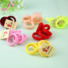 Do not entangle high -bombs nylon solid color towel ring 5 sets of hair accessories children's rubber band sellers gift good supply