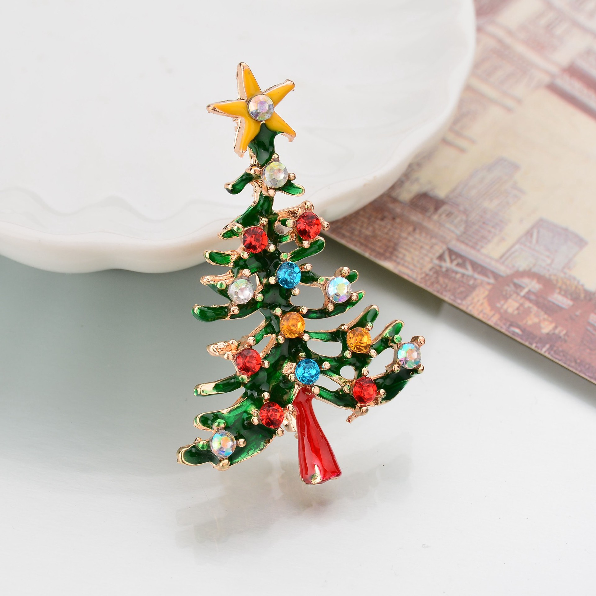 2020 Brooches And Pins Christmas Pins Christmas Tree Wreath Stocking