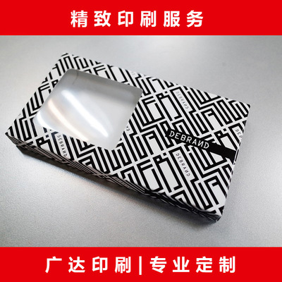 Factory custom Packaging box colour Carton transparent WINDOW packing fold Carton Underwear Exhibition Packaging box