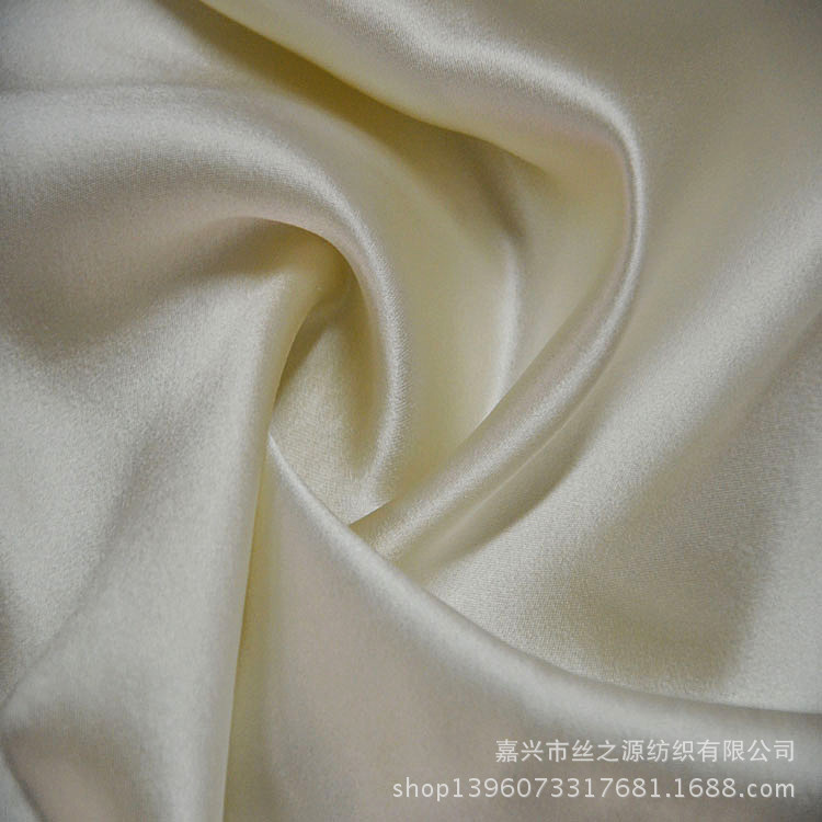 素库缎 色织素绉缎 100%真丝 高档婚纱礼服面料 重磅真丝面料-阿里巴巴