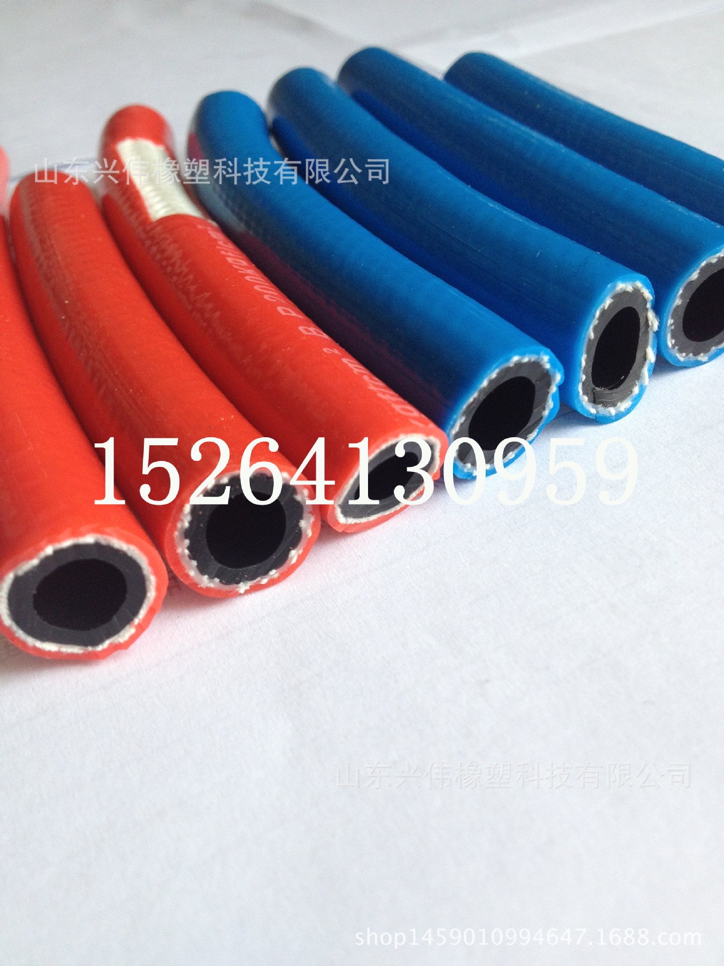 销售 8mm10mm压缩空气橡胶软管 焊接胶管双色并联氧气管乙炔管