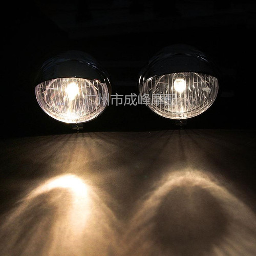 Motorcycle modification accessories Harley cruise Prince car modification universal retro type installation auxiliary small fog light spotlight