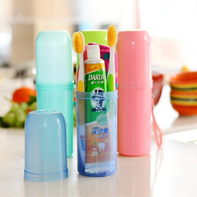 旅行牙刷洗漱杯套裝刷牙塑料漱口杯子帶蓋學生便攜情侶牙缸涮牙杯