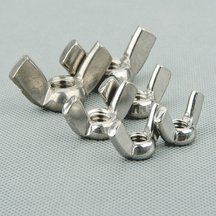 304不锈钢螺母蝶形手拧螺母碳钢蝴蝶螺帽元宝螺母羊角碟母