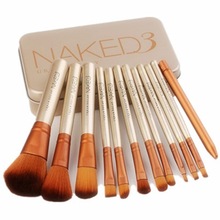廠家直銷 naked3化妝刷 nk3 12支化妝刷套裝 美妝工具 帶火箭筒