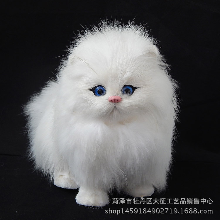 A replica animal model cat plush children's toy will be called every family toy doll wholesale