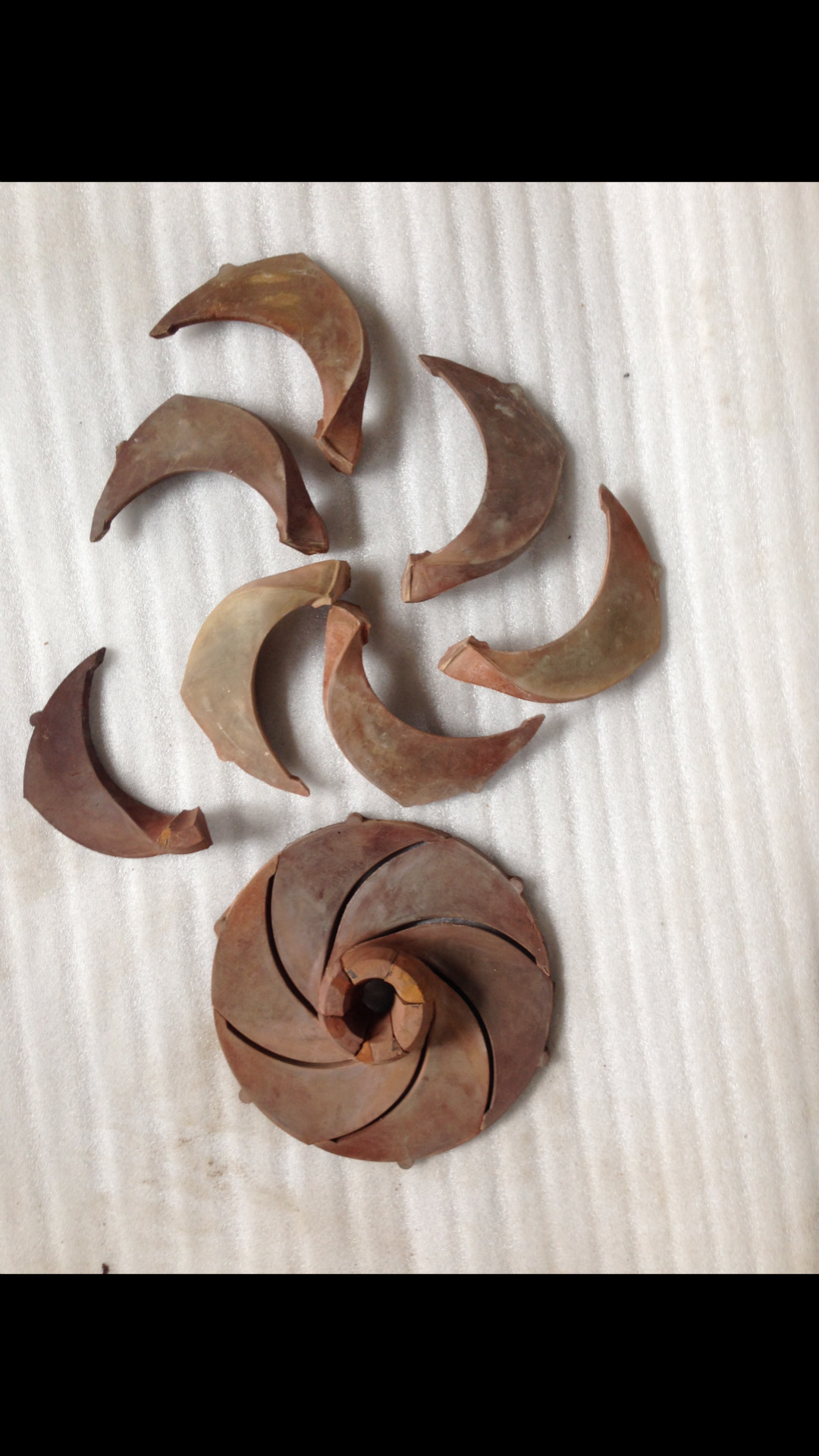 精铸叶轮专用陶瓷型芯.特种铸造内腔型芯.陶瓷型芯硅溶胶复合工艺