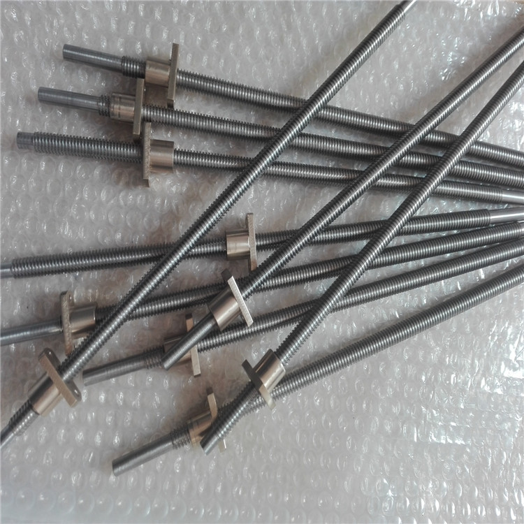 3d打印机梯形丝杆TR10*10 304不锈钢丝杠POM螺母按图定做加工|ms