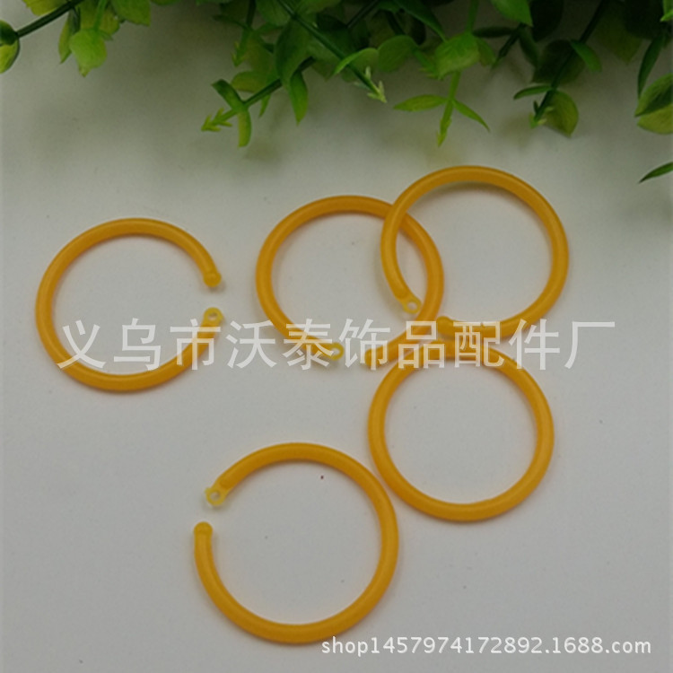 Manufactor Direct selling Plastic Opening laps environmental protection PP Plastic circlip colour Stationery binding Book Rings wholesale Customized