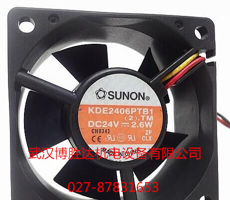 KDE2406PTB1 SUNON建准变频器散热风扇 6CM 6025 24V 2.6W