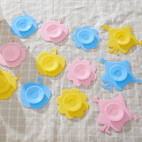 baby Children bowl silica gel Doily Korean Edition tableware sucker Magic power sucker Creative bowls mat