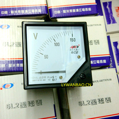 供应 中频炉机械指针直流电压表头6C2 10V 100V 150V 200V 500V