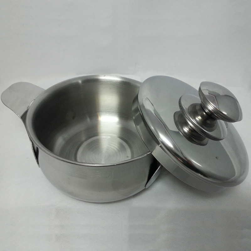 Factory direct sales of flat ear pot, four-piece set, stainless steel household multi-purpose soup pot, all-steel lid stewing pot detail image 5