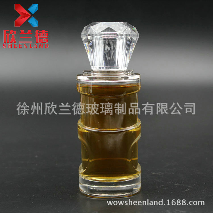 100ml 玻璃香水瓶  圆柱形卡口香水瓶