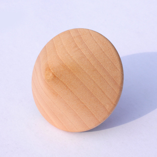 Nostalgic traditional top toy wooden children's rotating wooden top classic wood color hard solid wood eb4e2