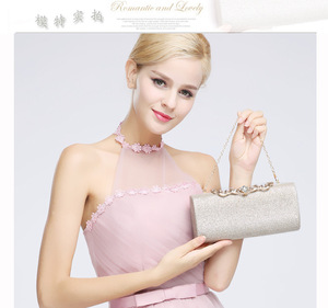 新品时尚潮品晚宴包镶钻手拿包好搭礼服包晚装包S1858