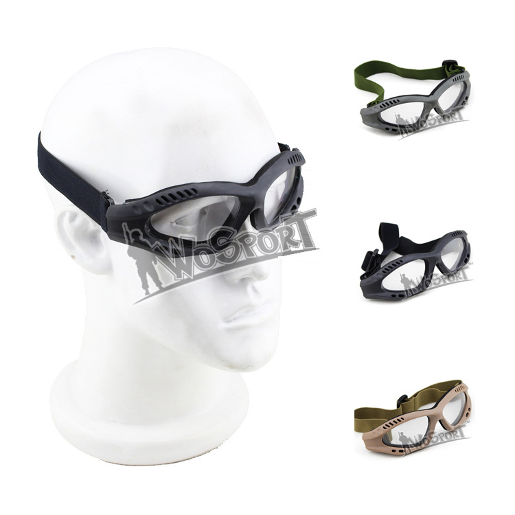 户外运动CS 眼部防护射击小眼镜 PC镜片 护目镜 防风沙骑行