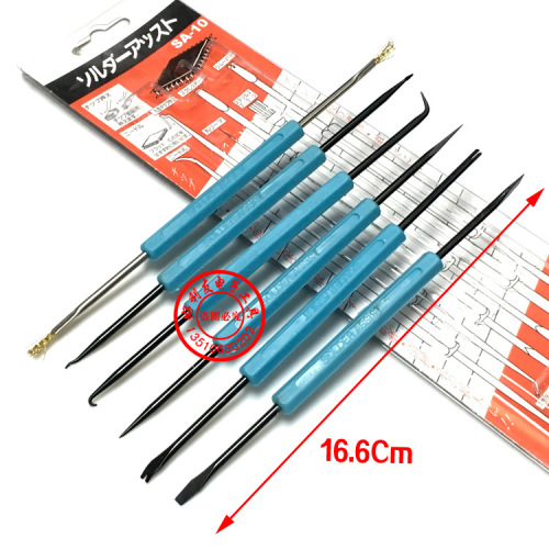 SA-10 6-Piece Soldering Tool Set, 6-in-1 Soldering Tool Kit with 12 Uses, Soldering Iron Soldering Assistant