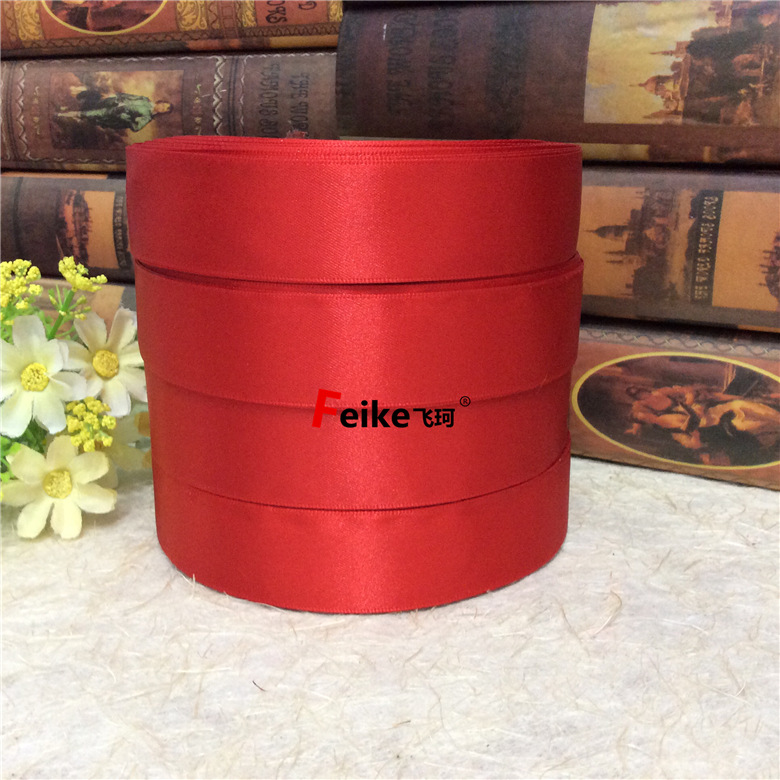 2.5cm双面缎带diy蝴蝶结丝带服装辅料礼品喜糖盒烘焙包装婚庆织带