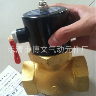 供应2L500-50 2寸先导式活塞式蒸汽黄铜电磁阀US-50 DC24V常闭