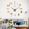 Hyundai minimalist large hanging clock living room creative crystal clock clock DIY personality fashion digital watch wall clock