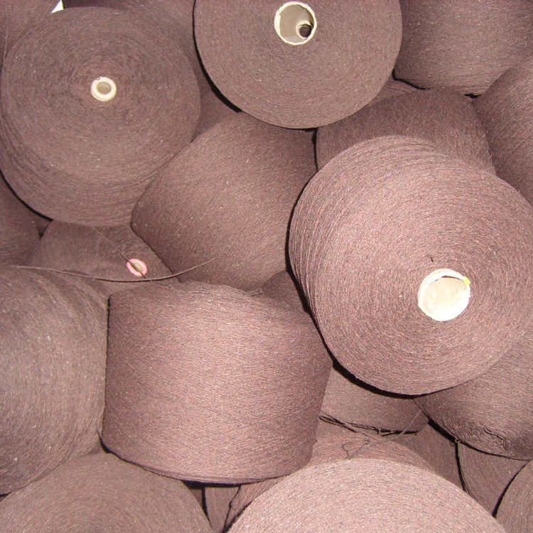 颜色合股棉纱再生10支棉纱10支 咖啡色棉纱现货