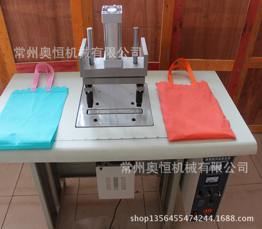 供应大功率无纺布点带机  双头超声波点焊机