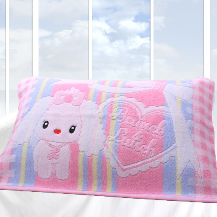 金典三点水加厚无捻纱枕巾厂家直销棉枕巾棉批发一件代发|ms