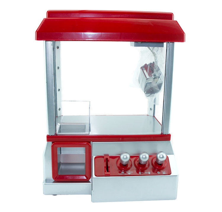 SM282257投币机 音乐电动迷你抓娃娃机 投币游戏糖果抓物机玩具 其他益智玩具