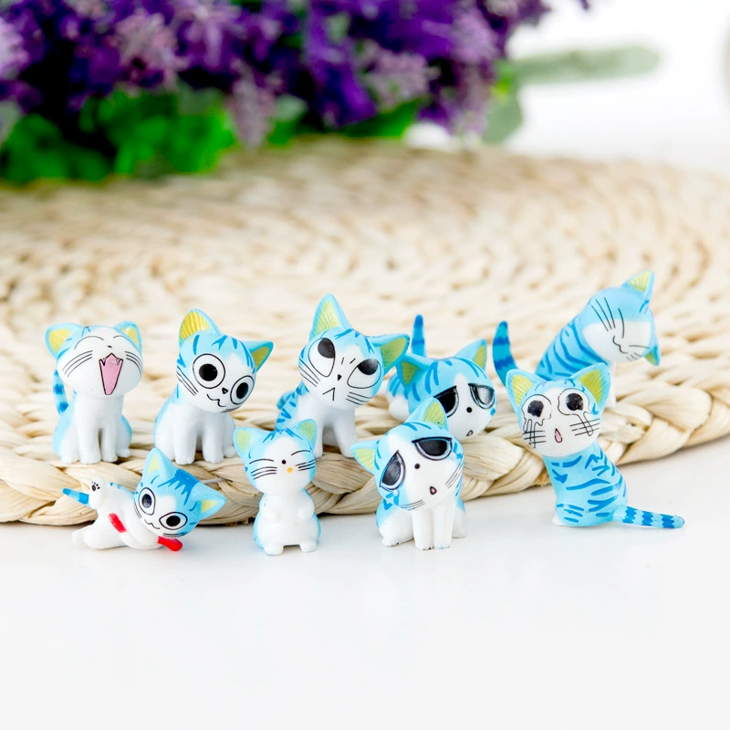 Micro landscape, doll, small creative minifigure, kitten, capsule toy