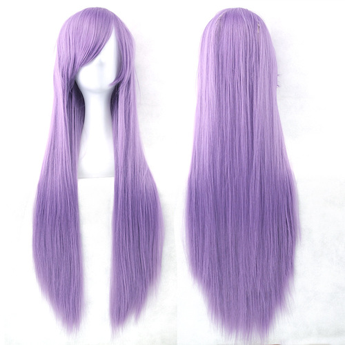 Common cosplay wig, cos wig, colorful long straight hair wig, anime wig 80CM