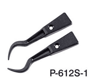 宝山防静电防滑镊子头P-612S-1 弯型镊子头 612镊子头