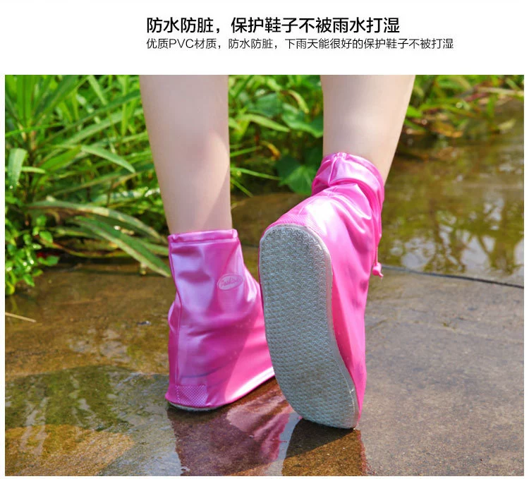 Giày đi mưa nam và nữ ống ngắn trẻ em chống trượt mùa hè giày chống mưa Giày đi mưa thời trang nông cạn miệng ấm giày mềm - Rainshoes