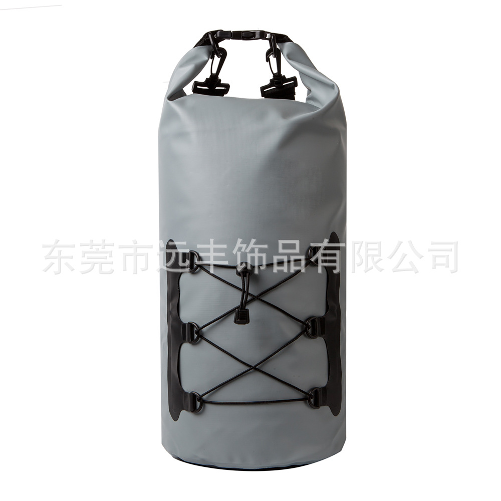 厂家直发20L双肩防水桶包 户外漂流防水袋 PVC夹网布防水包-阿里巴巴