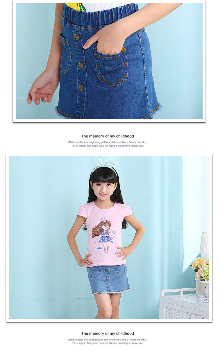 Jupe fillette en toile - Ref 2048145 Image 26