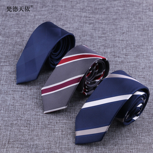 Tie men's formal wear business 6cm groom's formal wear fashionable wedding tie twill British manufacturer wholesale