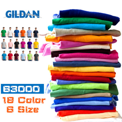 Zhengzhou warehouse Jier Dan 63000 Solid T-shirts T-shirt customized LOGO Easy Short sleeved advertisement T-shirt