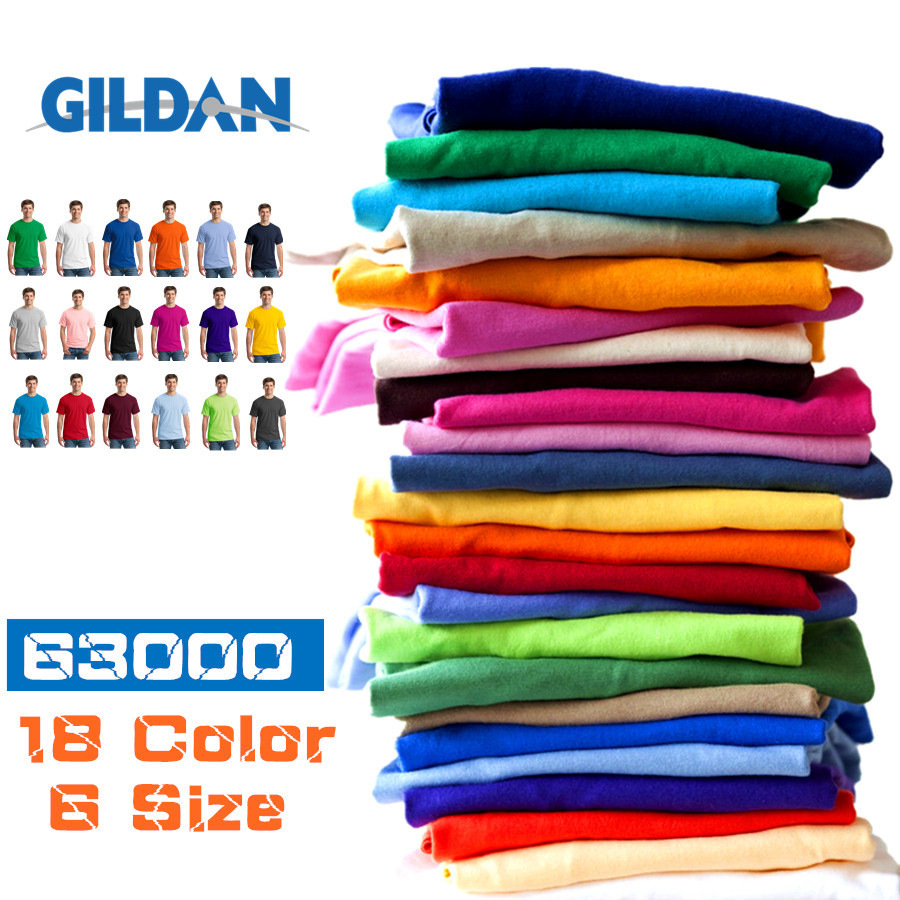 Zhengzhou warehouse Jier Dan 63000 Solid T-shirts T-shirt customized LOGO Easy Short sleeved advertisement T-shirt