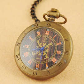 批发机械怀表罗马复古时尚男 女学生大号表挂链礼品饰品